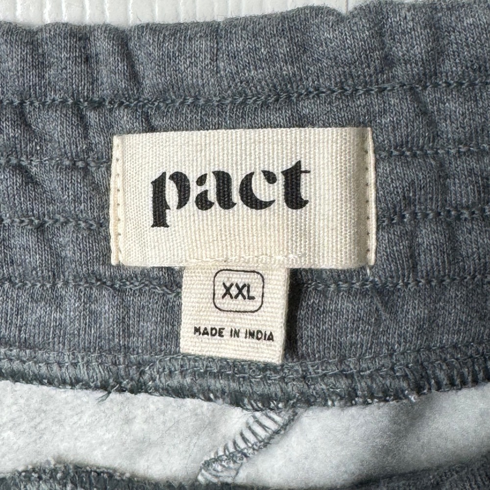 Pact Sweatpants Womens XXL Grey Wide Leg Split Hem Athleisure Loungewear - Picture 4 of 9